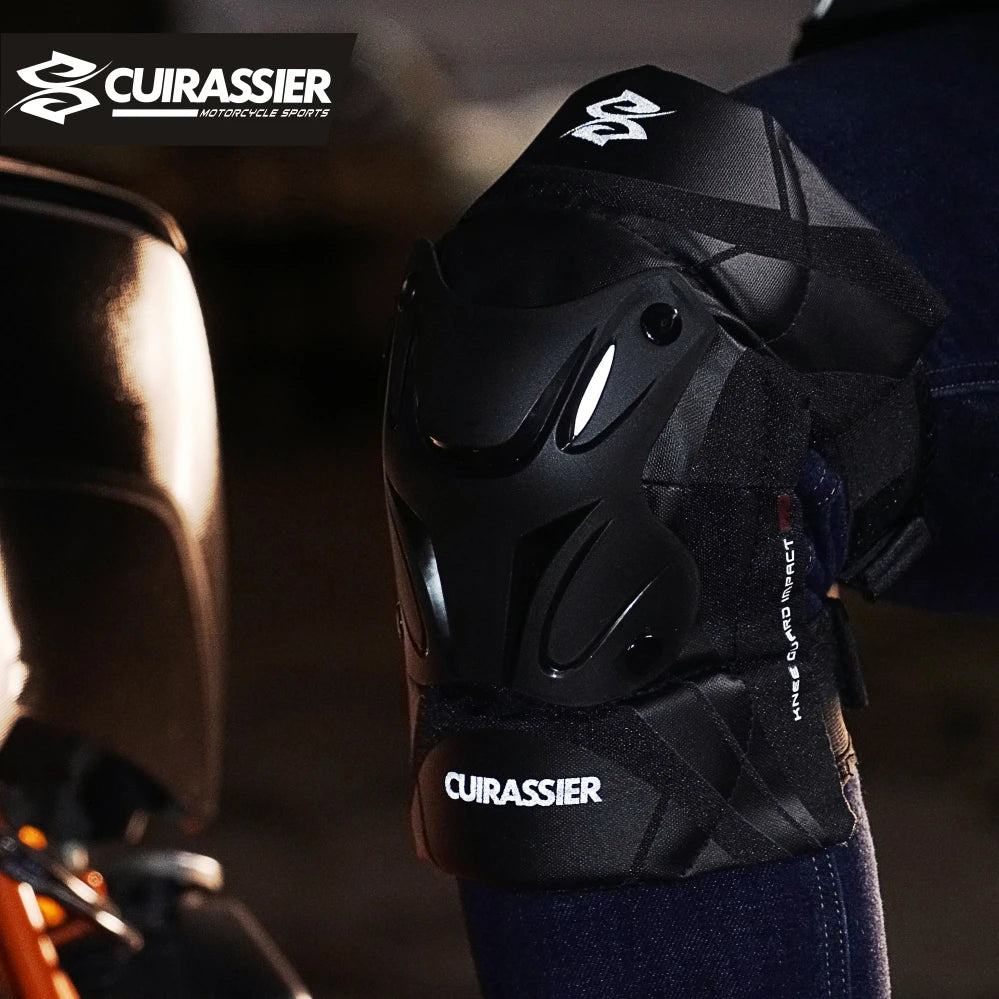 Cuirassier Motorcycle Knee Guards | Reflective - View 5 | Henderson Shop