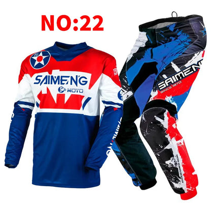motocross set for child MX Jersey and Pants children Youth MTB DH UTV Enduro MX Gear Set Combo Off Road Racing Suit Dirt Bike