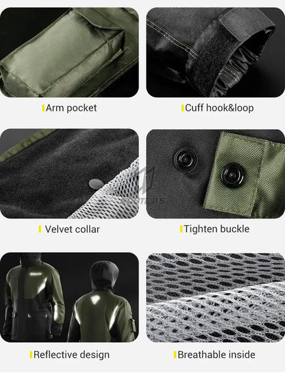 Waterproof motorbike Rain Clothing Reflective Motorcycle Suit Breathable And Comfortable Ultra-thin Raincoat For Biker Cycling
