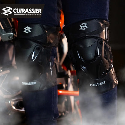 Cuirassier Motorcycle Knee Guards | Reflective - View 4 | Henderson Shop