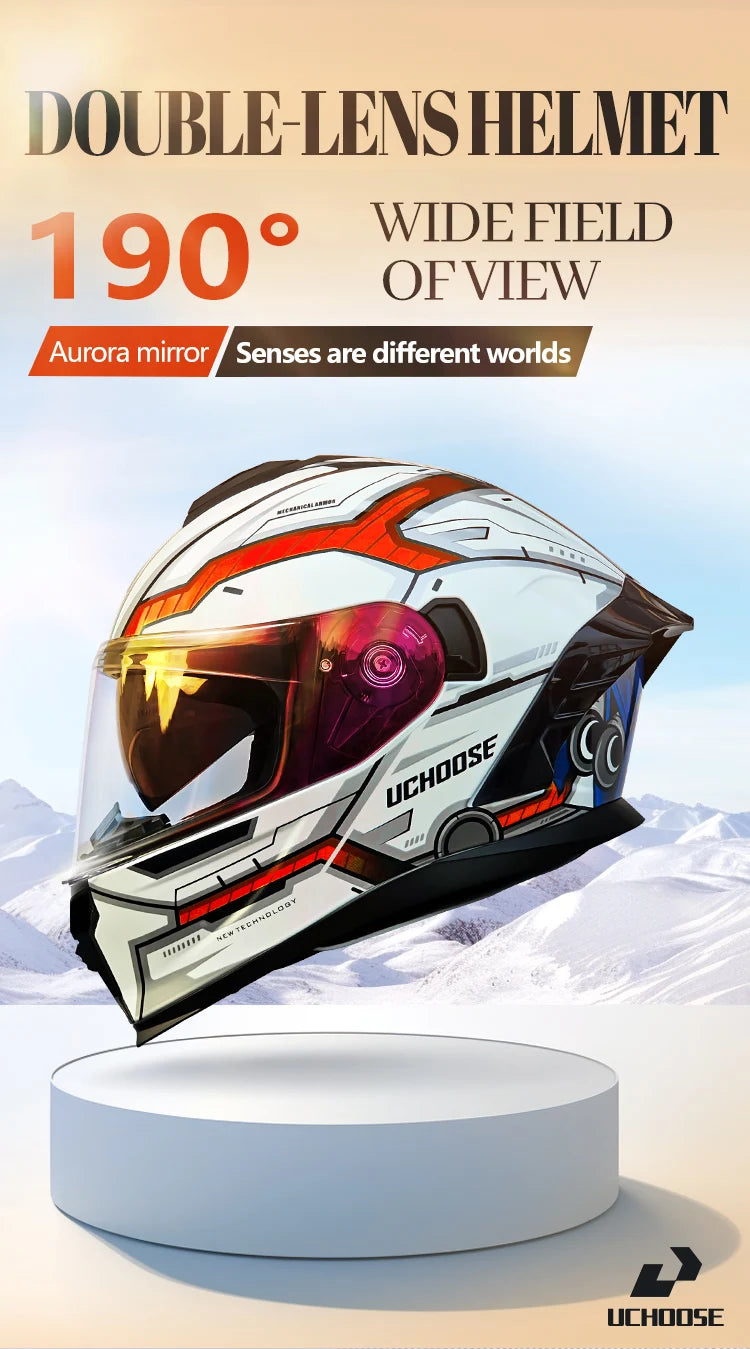 Flip Up Motorcycle Helmet Double Lens Modular Flip Full Face Helmet High Quality DOT Approved Moto Cascos Motociclistas