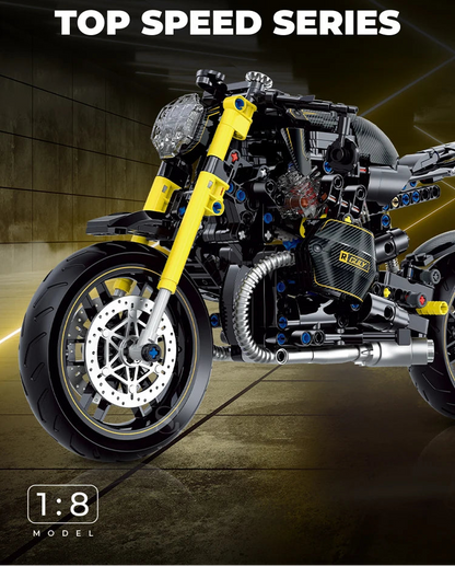 500+pcs 1:8 technology motorcycle block model;highly simulate the original ca... | Henderson Shop