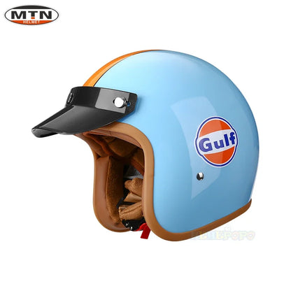 Vintage Half Face Helmet | DOT Certified & Leather - View 7 | Henderson Shop
