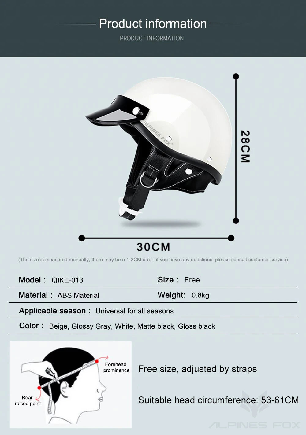 Vintage Half Face Helmet | DOT Certified & Half Face - View 8 | Henderson Shop