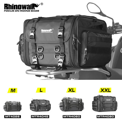 Rhinowalk Travel Luggage Bag - main view showing motorcycle luggage bag features and details