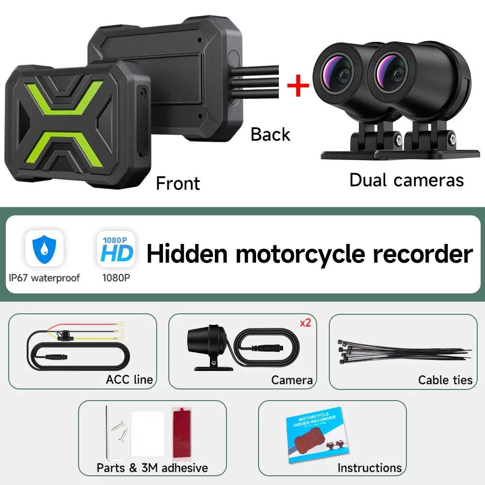 Jiuyin Motorcycle Dash Camera | Waterproof - View 20 | Henderson Shop