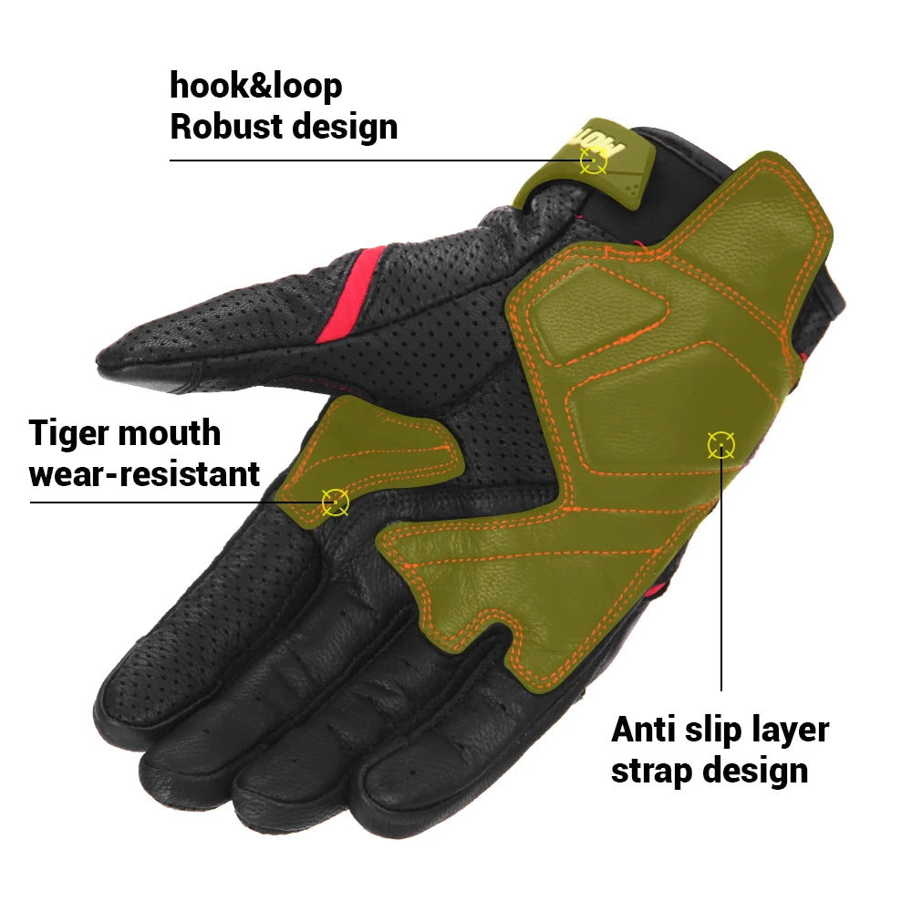 Leather Motorcycle Gloves | Waterproof & Leather - View 5 | Henderson Shop