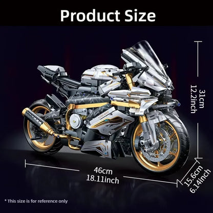 2000PCS+ Tech 1:5 Motorcycle Building Blocks Set for Adult Racing Motorcycle ... | Henderson Shop