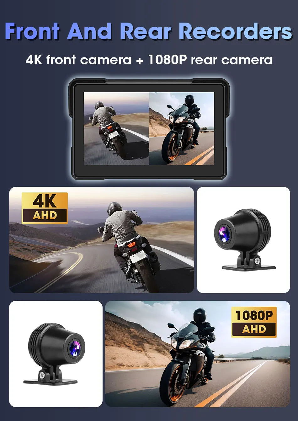 7" Motorcycle GPS Navigator | CarPlay & Android Auto - View 15 | Henderson Shop