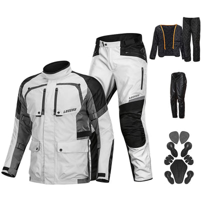 Motorcycle Jacket Pants Suit Waterproof Men Motorbike Riding Moto Jacket Prot... | Henderson Shop
