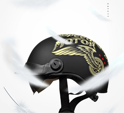 Vintage Half Face Helmet | DOT Certified - View 11 | Henderson Shop