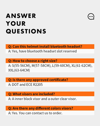 Modular Full Face Helmet | DOT Certified & ECE Certified - View 16 | Henderson Shop