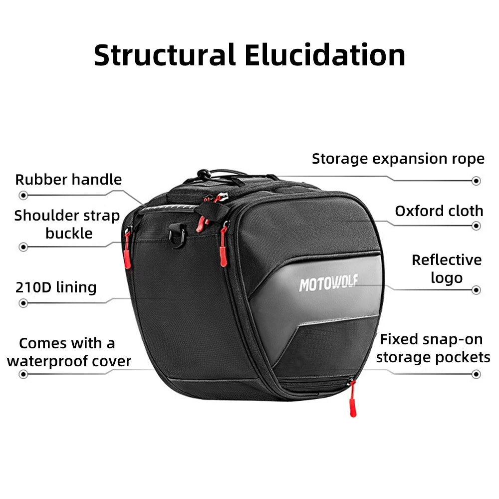 Scooter Tunnel Bag EVA Hard Shell Motorcycle Fuel Tank Bag Pedal Saddle Bag for Yamaha XMAX 125 250 300 400 NMAX 125 155 160