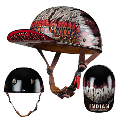 Vintage Half Face Helmet | Breathable & Summer - View 20 | Henderson Shop