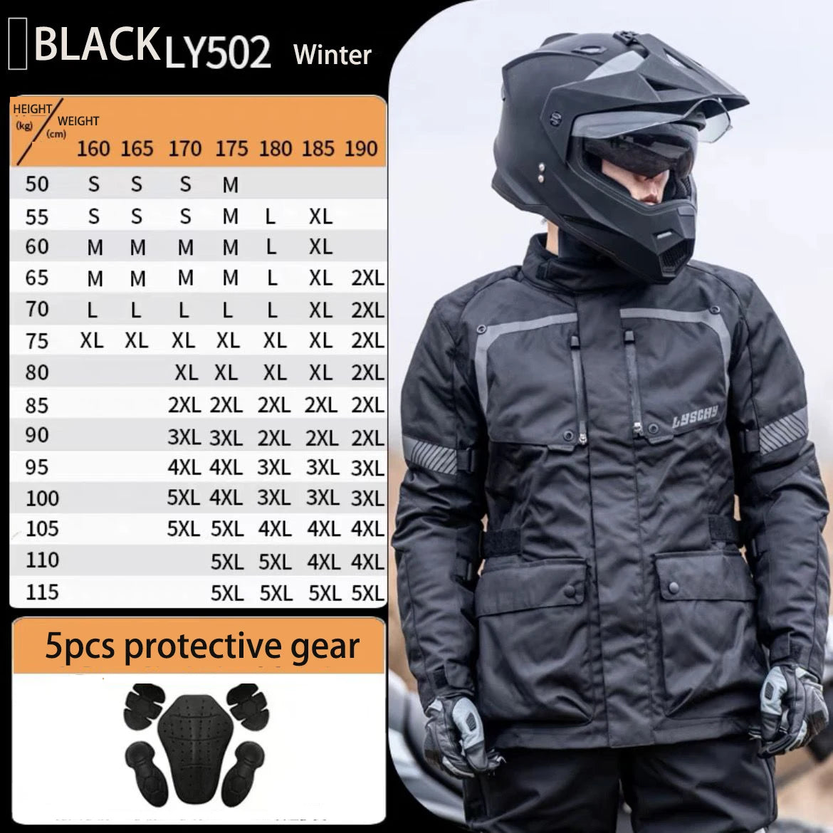 Motorcycle Jacket Pants Suit Waterproof Men Motorbike Riding Moto Jacket Prot... | Henderson Shop