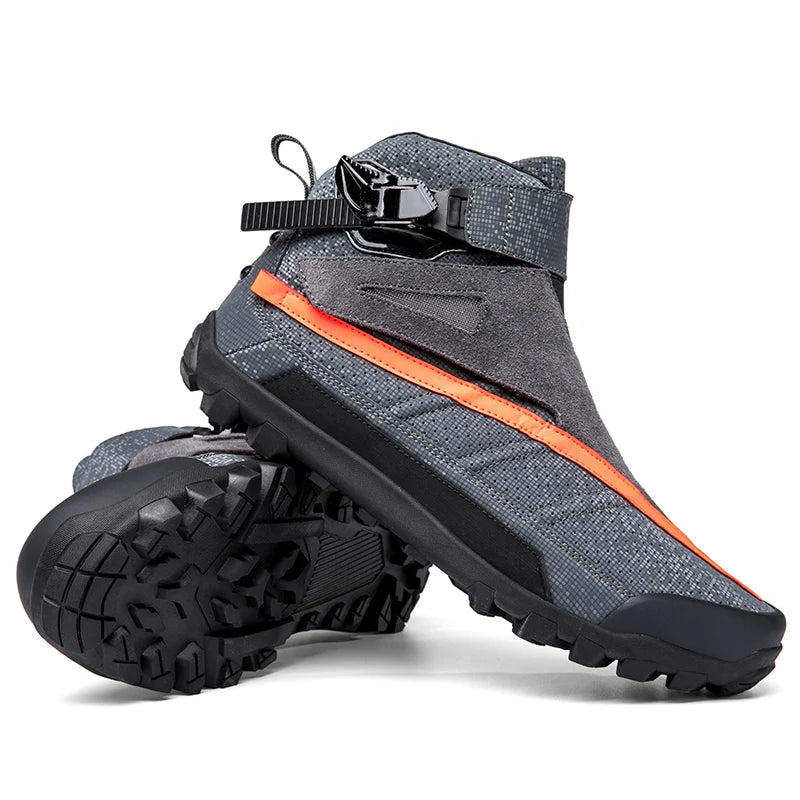 Hendersonshop Motorcycle boots Casual men's motorcycle shoes Motorcycle riding shoes Leather