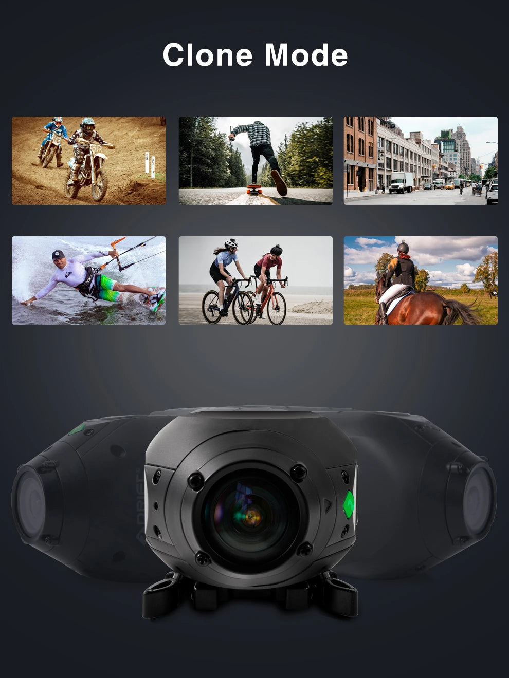 Drift Ghost XL Pro 4K HD Sports Action Camera WiFi IPX7 Waterproof Rotatable Lens Dashcam Mode  EIS Bicycle Helmet Motorcycles