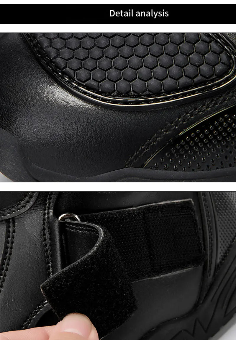 Men's Motorcycle Boots Outdoor Waterproof Motos Cycling Protective Shoes Motocross Off-Road Racing Boots Motorcycle Accessories