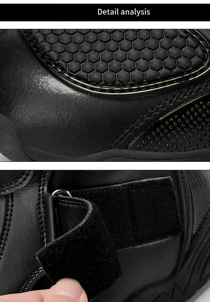 Men's Motorcycle Boots Outdoor Waterproof Motos Cycling Protective Shoes Motocross Off-Road Racing Boots Motorcycle Accessories