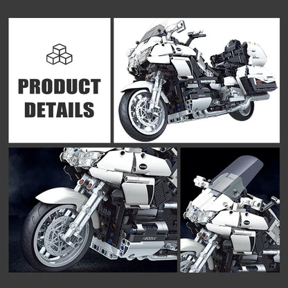 Hendersonshop Gold Wing Touring  Motorcycle Technical Model Building Blocks MOC