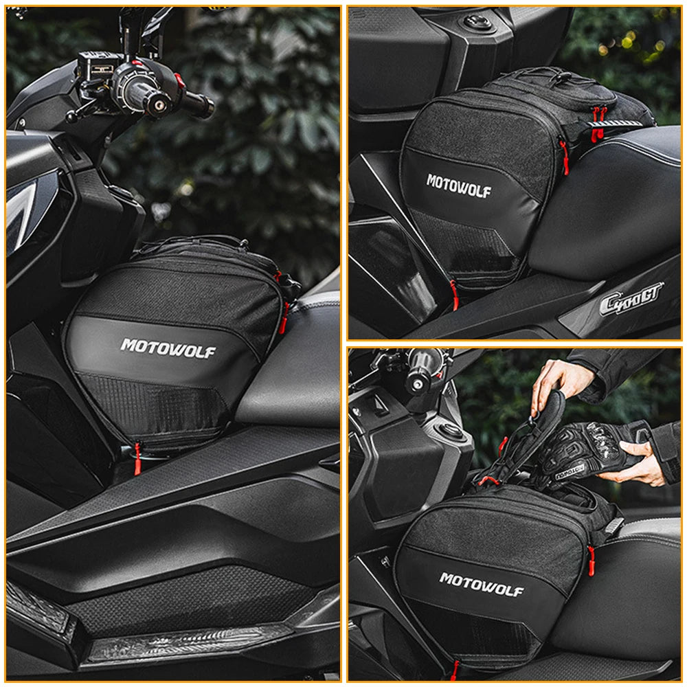 Scooter Tunnel Bag EVA Hard Shell Motorcycle Fuel Tank Bag Pedal Saddle Bag for Yamaha XMAX 125 250 300 400 NMAX 125 155 160