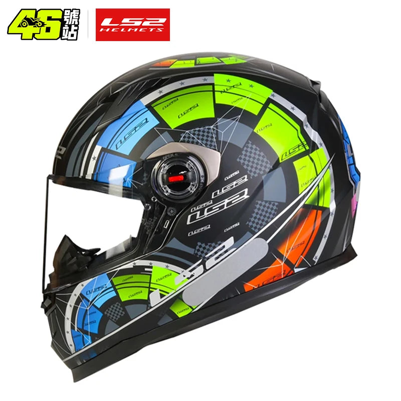 Helmets - LS2 Full Face Capacete Masculino ls2 FF358 Motocross Racing Man