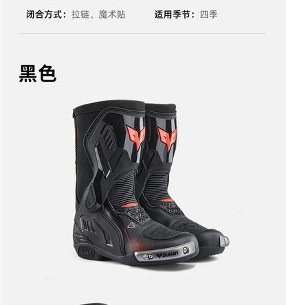 DUHAN New Motorcycle Boots Wear Resistant And Anti Fall Motorcycle Riding Boots Men Motocross Racing Boots