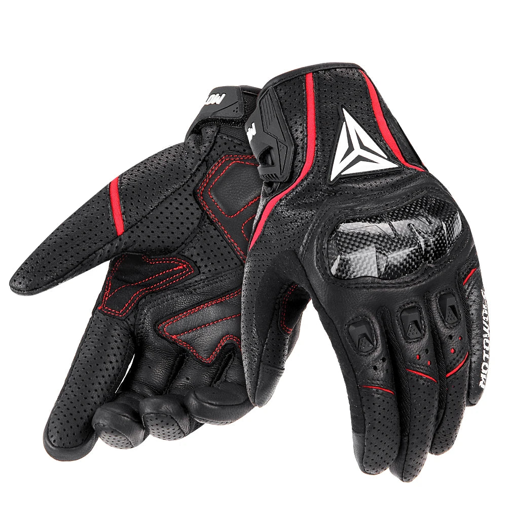 Leather Motorcycle Gloves | Waterproof & Leather - View 9 | Henderson Shop