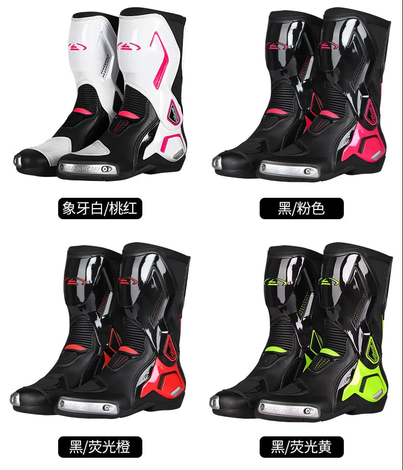 Motorcycle Shoes Childrens Boots Moto Bombre 35-38 Size Knight Shoes Women's style Riding Boots Fall Prevention Off Road Racing