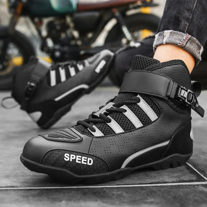 Racing Motorcycle Boots | Leather & Breathable - View 3 | Henderson Shop