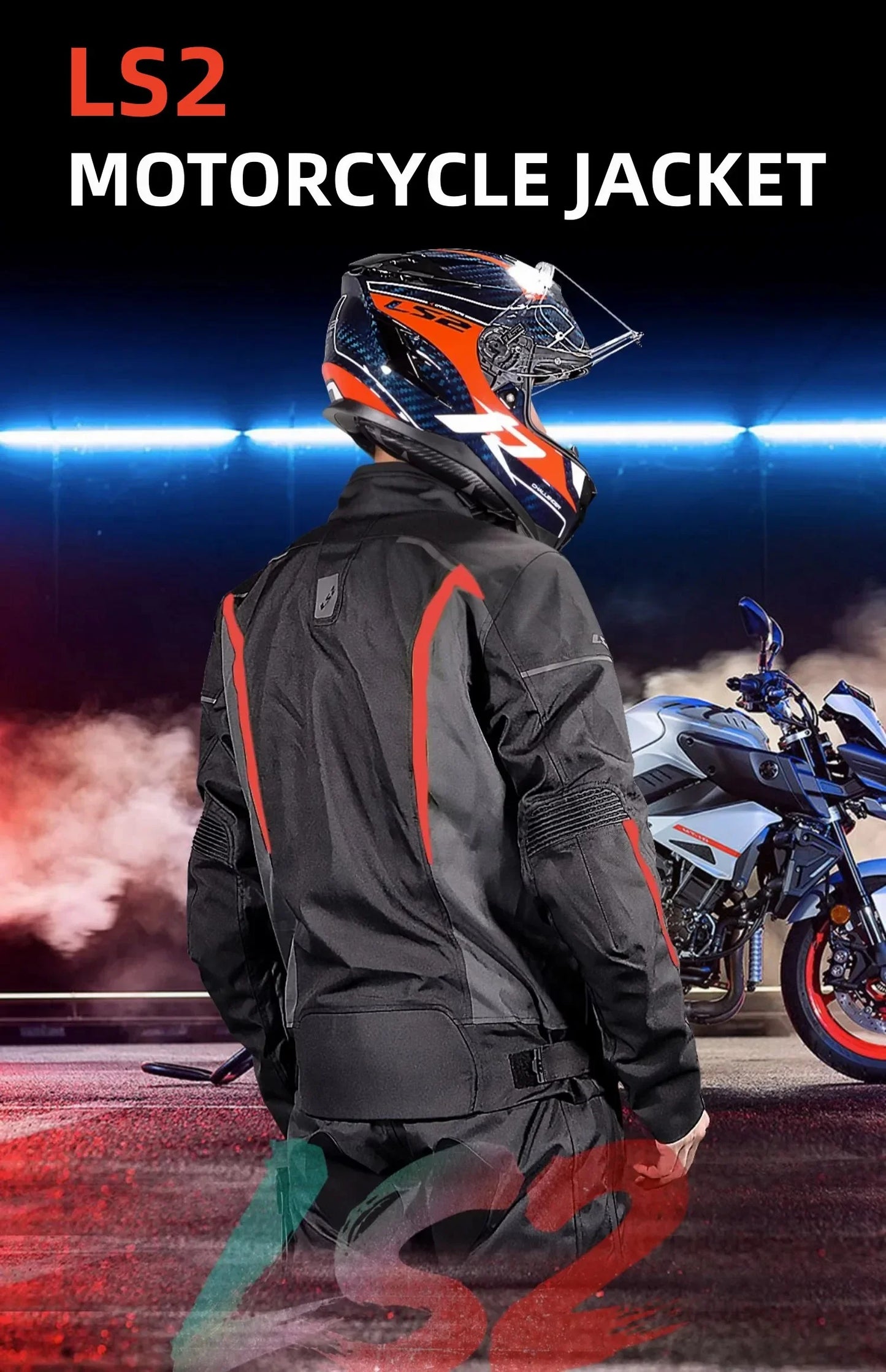 Hendersonshop LS2 Winter Motorcycle Jacket Men Women Waterproof Windproof Biker Jacket
