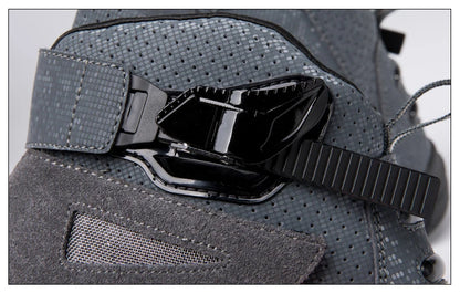 Hendersonshop Motorcycle boots Casual men's motorcycle shoes Motorcycle riding shoes Leather