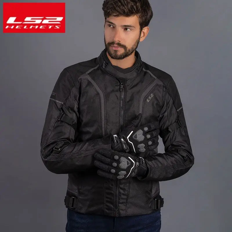Hendersonshop LS2 Winter Motorcycle Jacket Men Women Waterproof Windproof Biker Jacket
