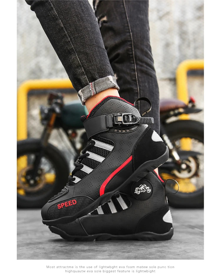 Racing Motorcycle Boots | Leather & Breathable - View 16 | Henderson Shop