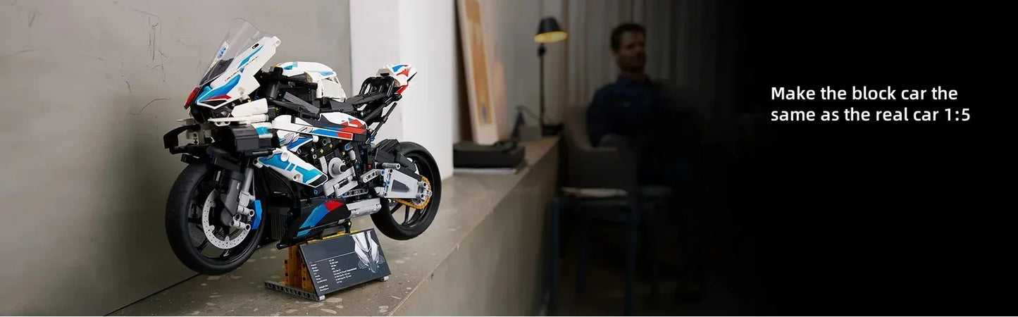 2025 New 1920Pcs 1:5 Motorcycle Building Blocks Toy Set Motorcycle Model Cons... | Henderson Shop