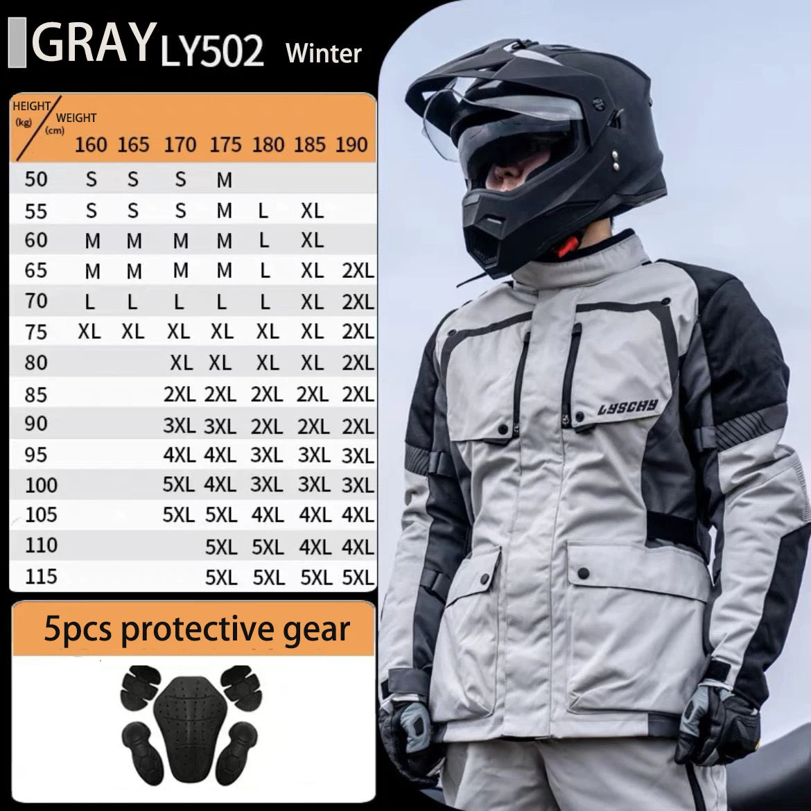 Motorcycle Jacket Pants Suit Waterproof Men Motorbike Riding Moto Jacket Prot... | Henderson Shop