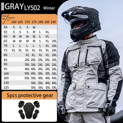 Motorcycle Jacket Pants Suit Waterproof Men Motorbike Riding Moto Jacket Prot... | Henderson Shop