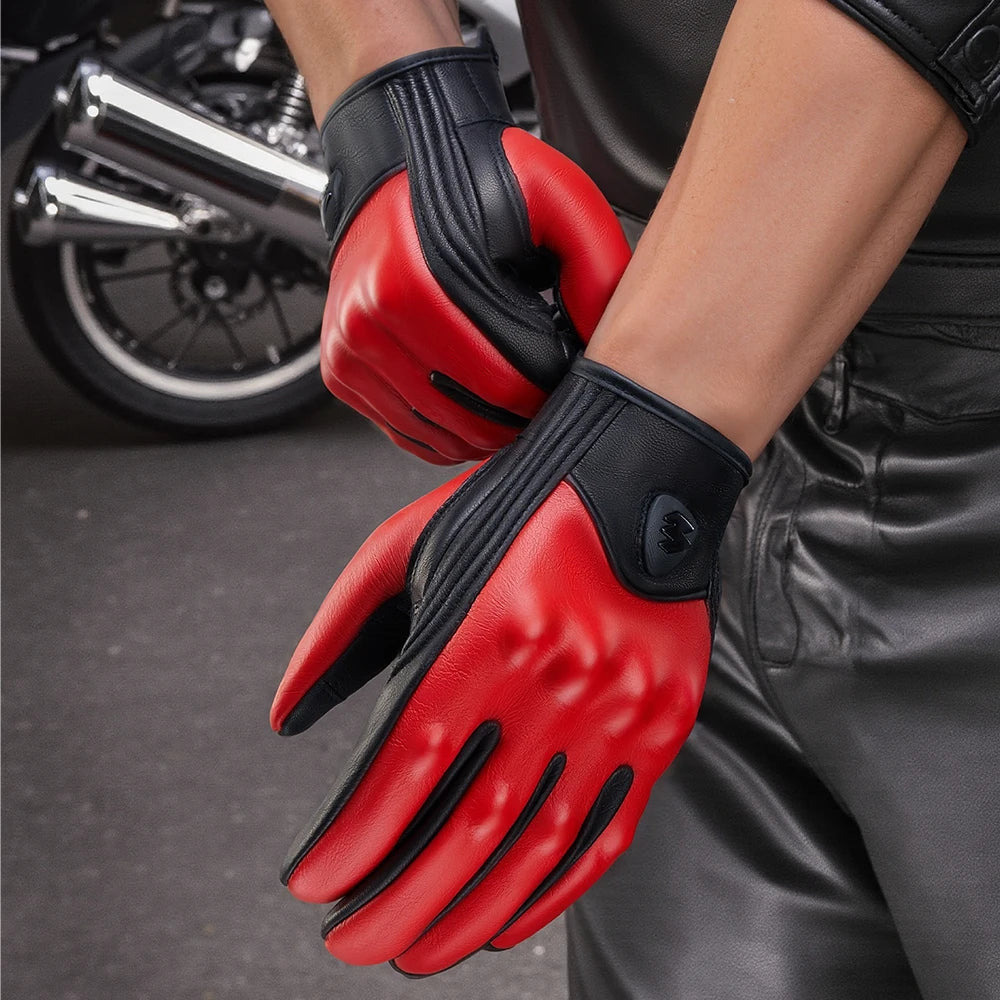 Leather Motorcycle Gloves | Leather & Breathable - View 6 | Henderson Shop