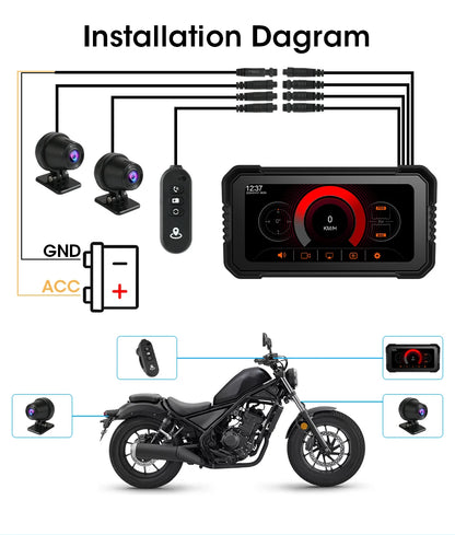 6.25" Motorcycle GPS Navigator | Waterproof & CarPlay - View 19 | Henderson Shop