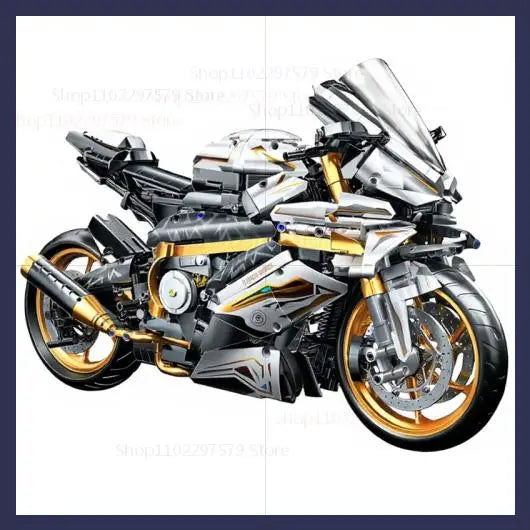 2000PCS+ Tech 1:5 Motorcycle Building Blocks Set for Adult Racing Motorcycle ... | Henderson Shop