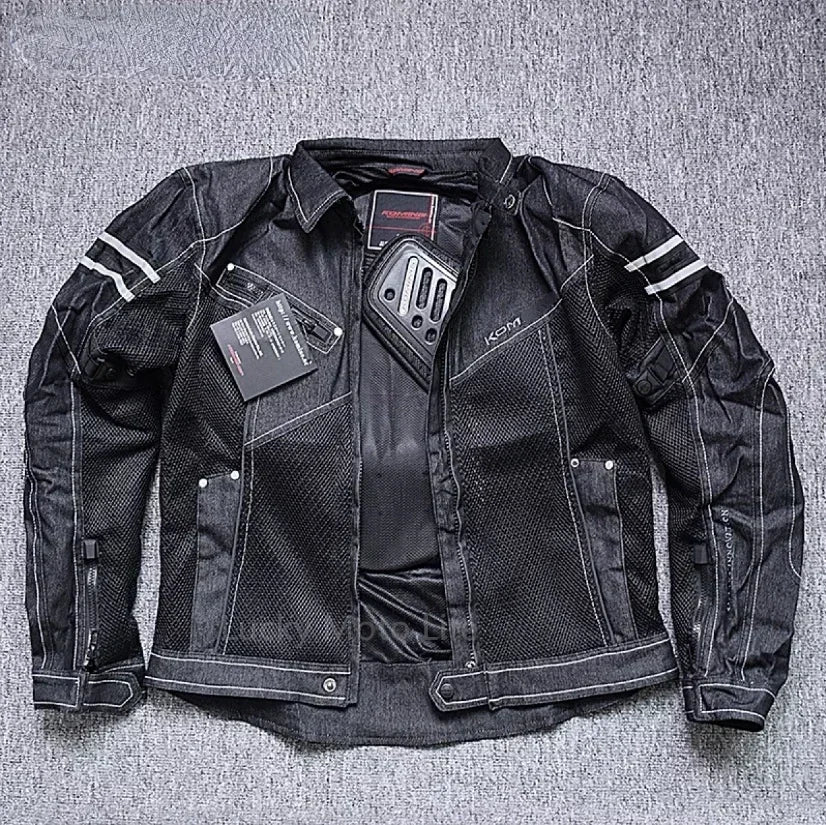KOMINE JK006 Jacket Spring Breathable Denim Mesh Racing Ride High-performance... | Henderson Shop