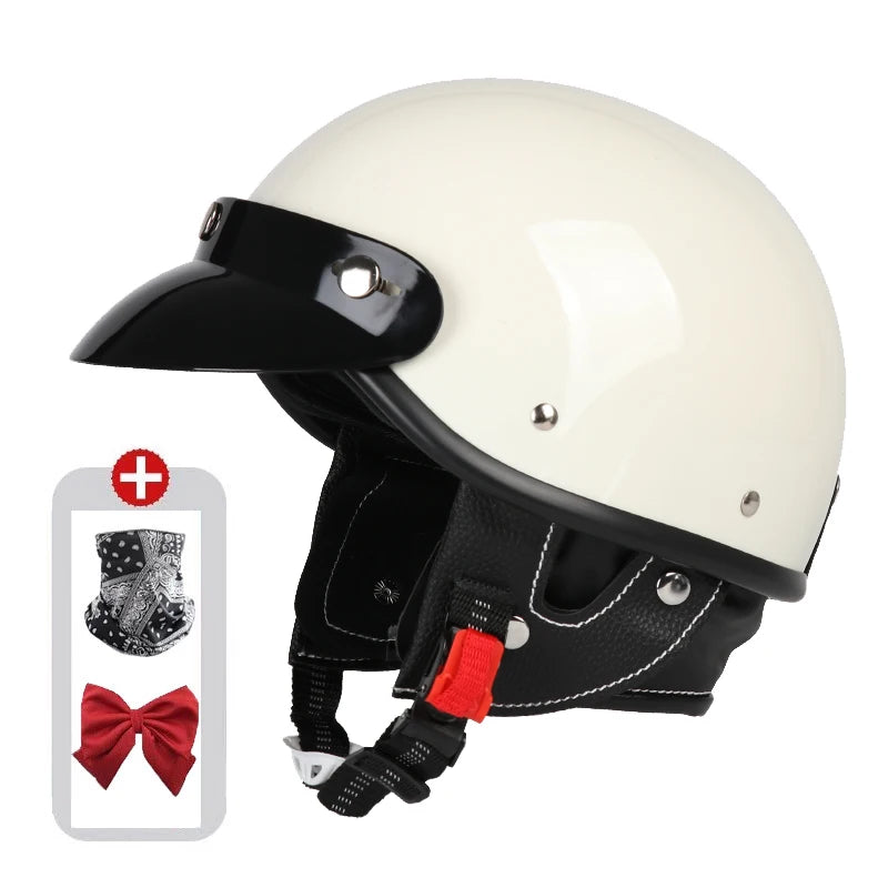 Vintage Half Face Helmet | Bluetooth - View 21 | Henderson Shop