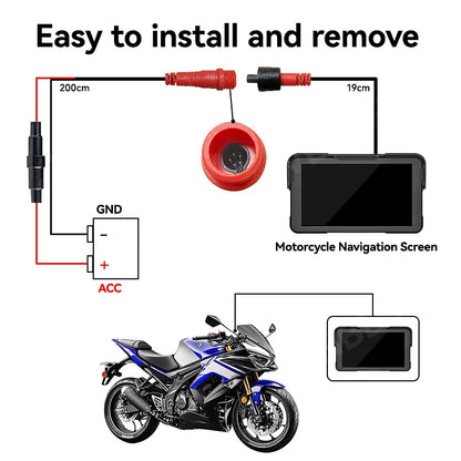 Venbes Motorcycle GPS Navigator | CarPlay & Android Auto - View 17 | Henderson Shop