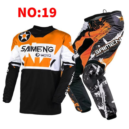 motocross set for child MX Jersey and Pants children Youth MTB DH UTV Enduro MX Gear Set Combo Off Road Racing Suit Dirt Bike