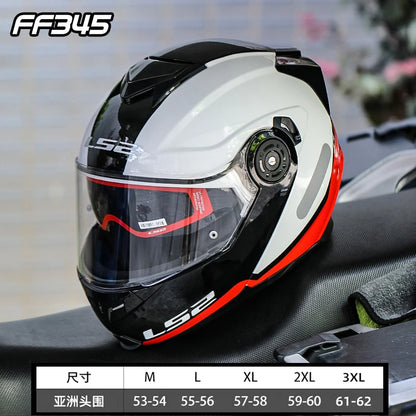 Hendersonshop Original LS2 FF345 Motorcycle Helmet Flip Up Full Face Casque