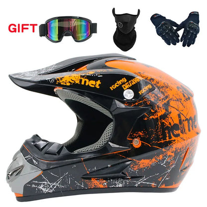 Helmets - 2019 New Flip Up Motorcycle Helmet Children motocross Off Road