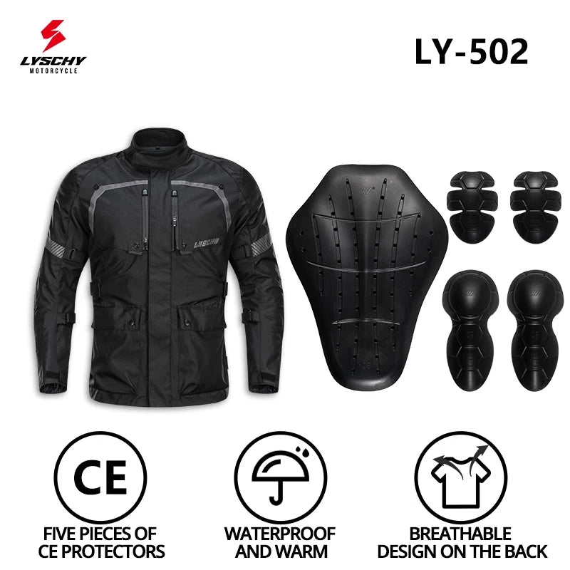 Motorcycle Jacket Pants Suit Waterproof Men Motorbike Riding Moto Jacket Prot... | Henderson Shop