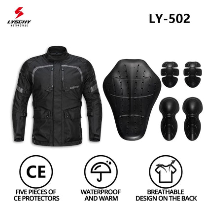 Motorcycle Jacket Pants Suit Waterproof Men Motorbike Riding Moto Jacket Prot... | Henderson Shop