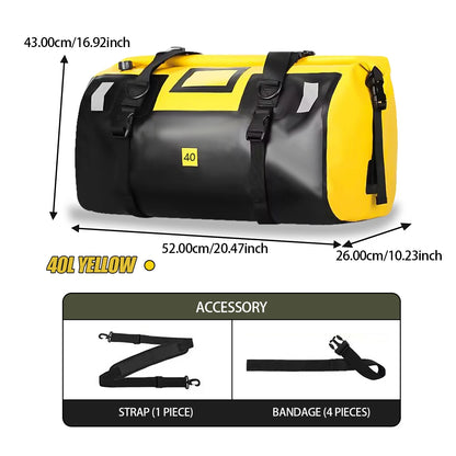 Universal Scooter Back Seat Bag Waterproof Motorcycle Tail Bag Motorbike Travel Cycling Riding Sport Luggage Pack