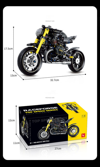 500+pcs 1:8 technology motorcycle block model;highly simulate the original ca... | Henderson Shop